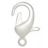 Lobster Clasp 26mm Brass Nickel free, Lead free Matt Silver